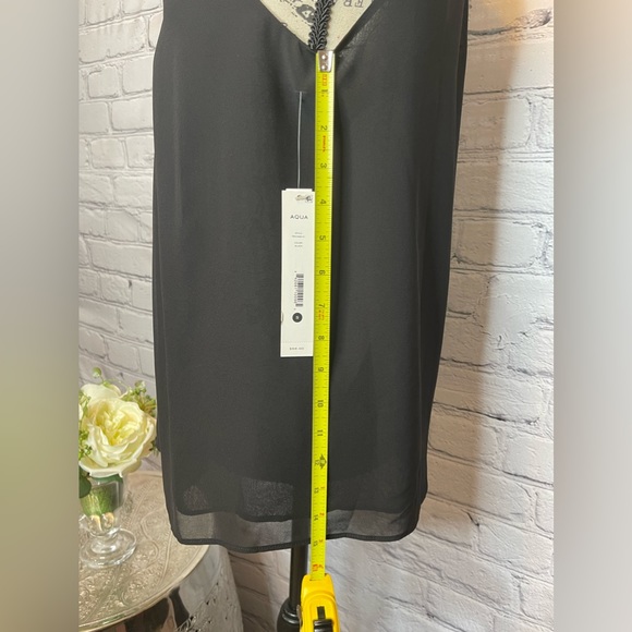 AQUA Woman’s Black Sleeveless Blouse. Size Small. NWT New With Tags - Picture 7 of 10